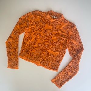 Orange Paloma Wool Sierra Knit Top